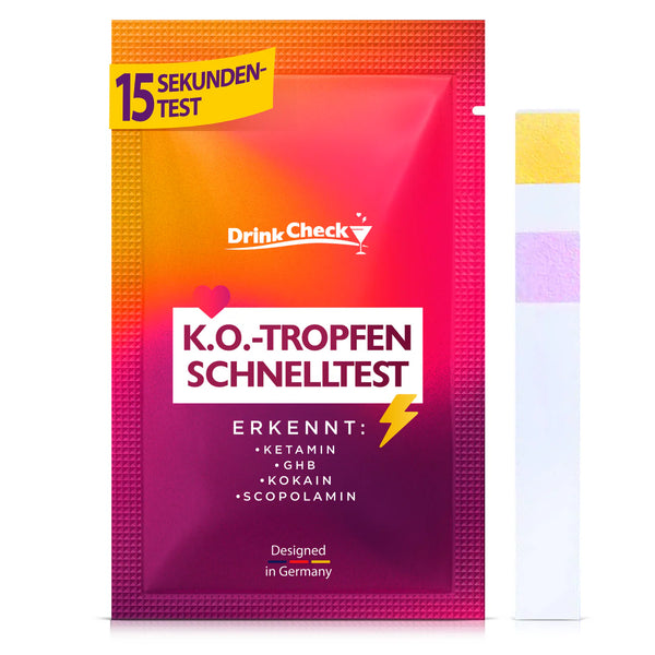 DrinkCheck Tes Cepat Narkoba Pemerkosaan untuk Deteksi Ketamin, GHB, Skopolamin, dan Kokain