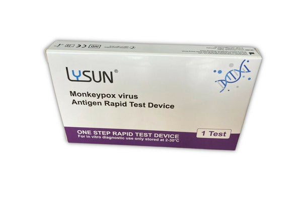 Test rapido per l'antigene del vaiolo delle scimmie (Mpox) Lysun - Kit di test professionale da 15 minuti
