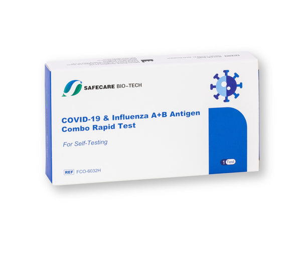 Safecare Corona & Influenza A+B Antigen Combo Test Rapido Autodiagnostico Nasale CE2934
