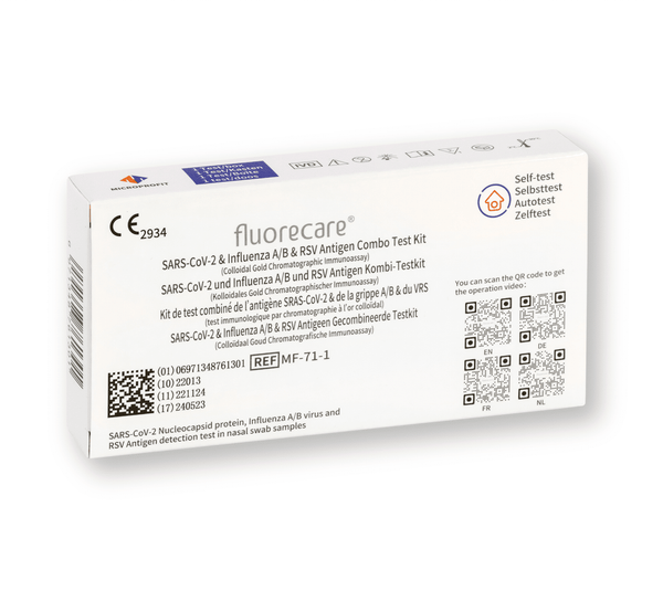 fluorecare Test Rapido Combinato 4in1 – COVID-19, Influenza A/B & RSV