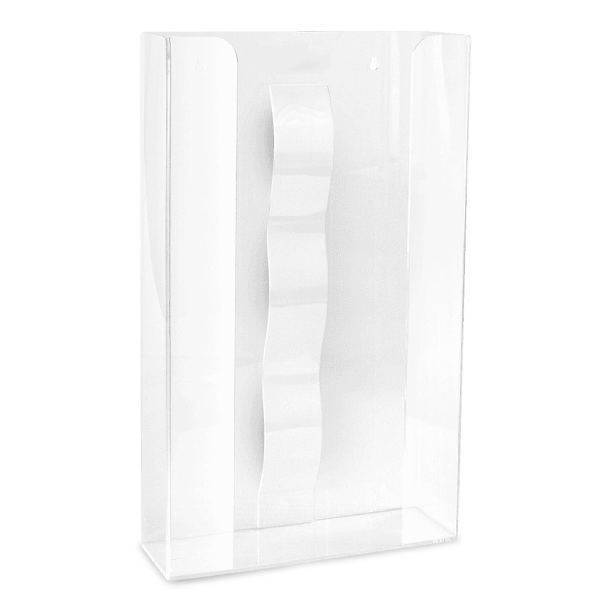 Acrylic HaseMed HAS-35 glove box holder with spring, for three boxes. One holder supplied.