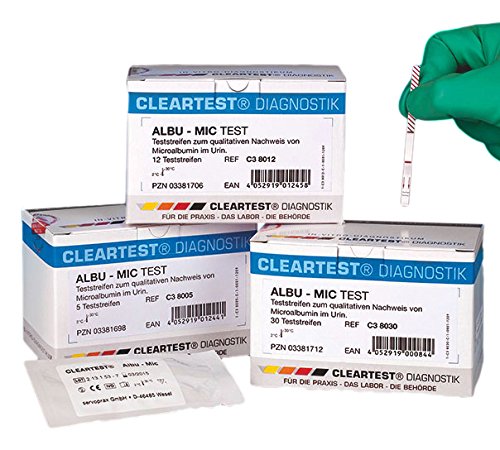 Cleartest Albu-Mic Test (30 buah, disegel secara individual)