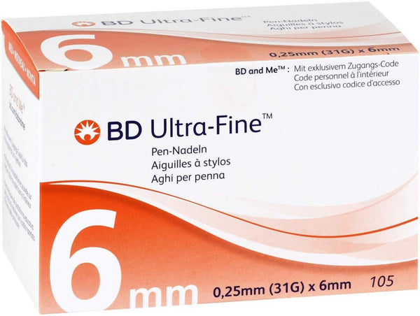 Jarum Pen BD Ultra-Fine, 0,25 x 6mm 31G (320523)