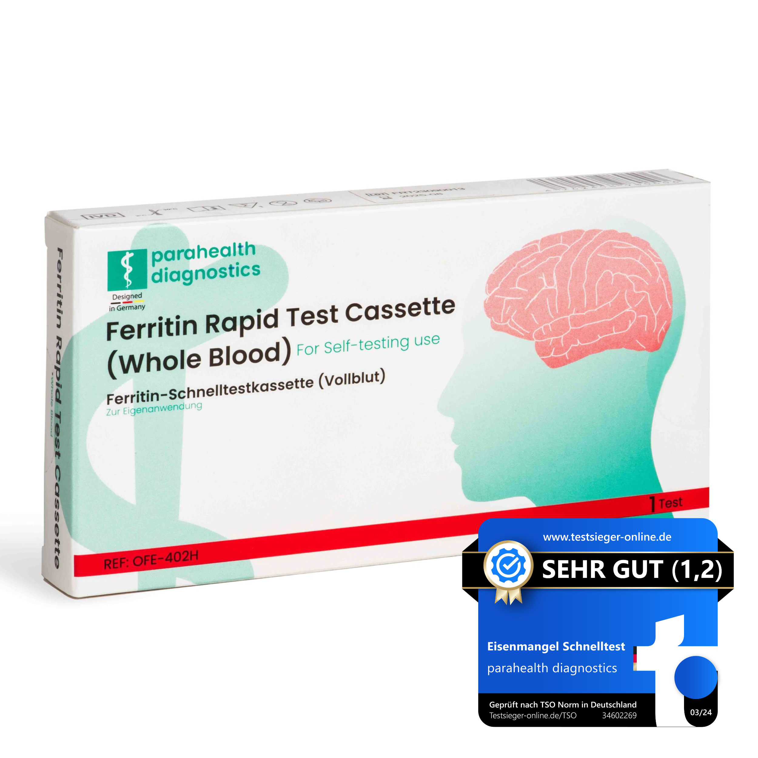 parahealth diagnostics Iron Deficiency Ferritin Rapid Test | Result in 5 Minutes | Reliable & Precise