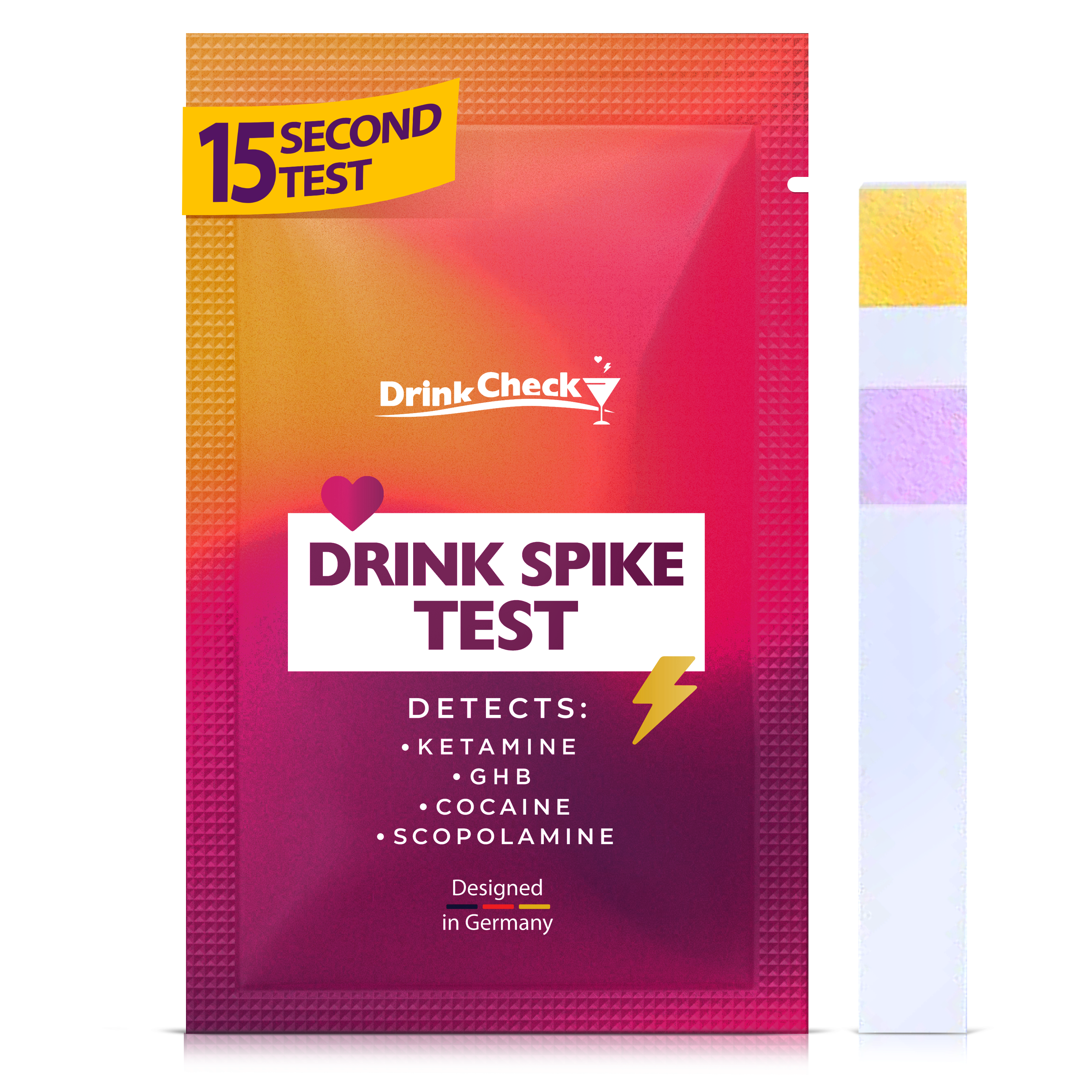 Que thử DrinkCheck kiểm tra GHB và Ketamine trong đồ uống