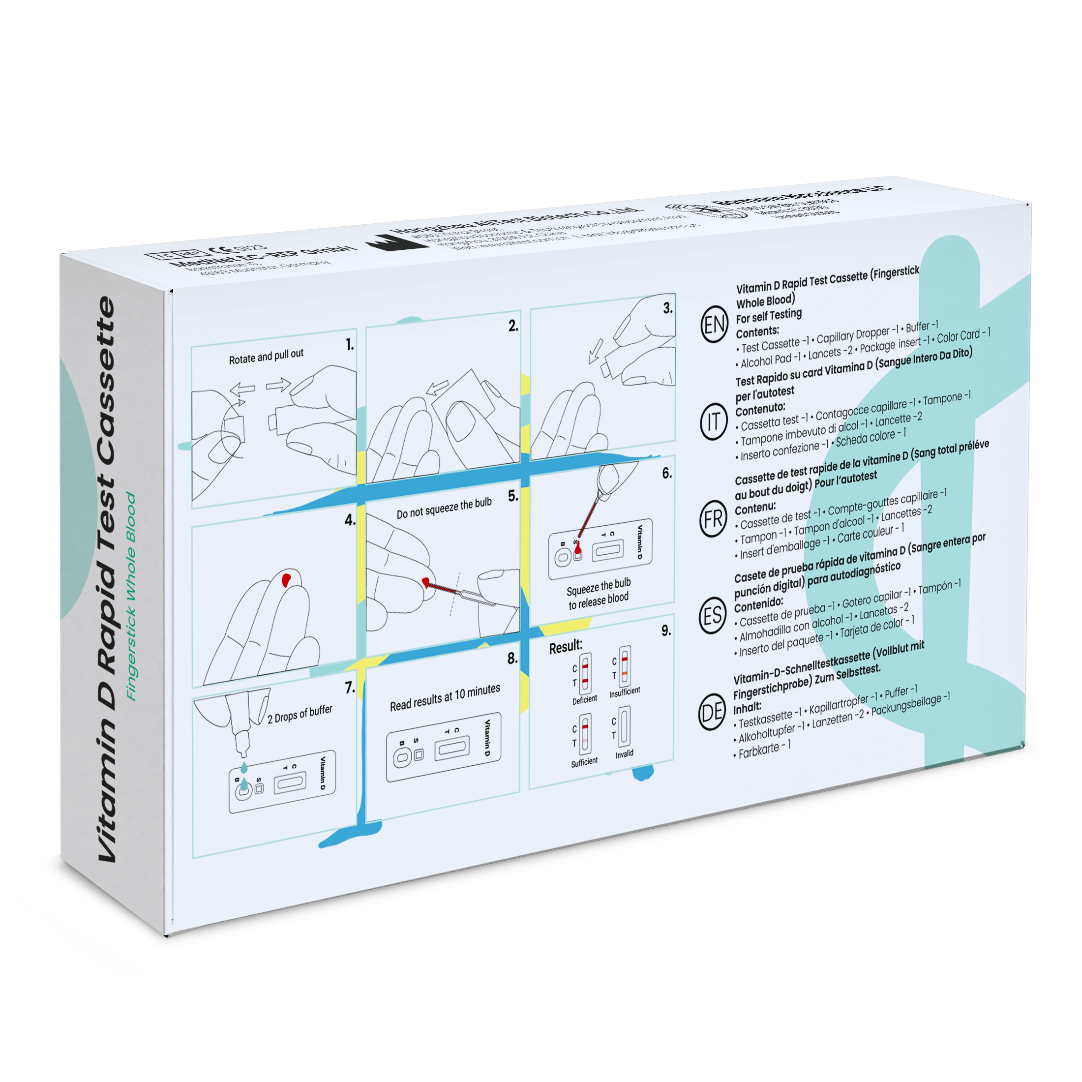 parahealth diagnostics Test rápido de vitamina D para la detección de deficiencias