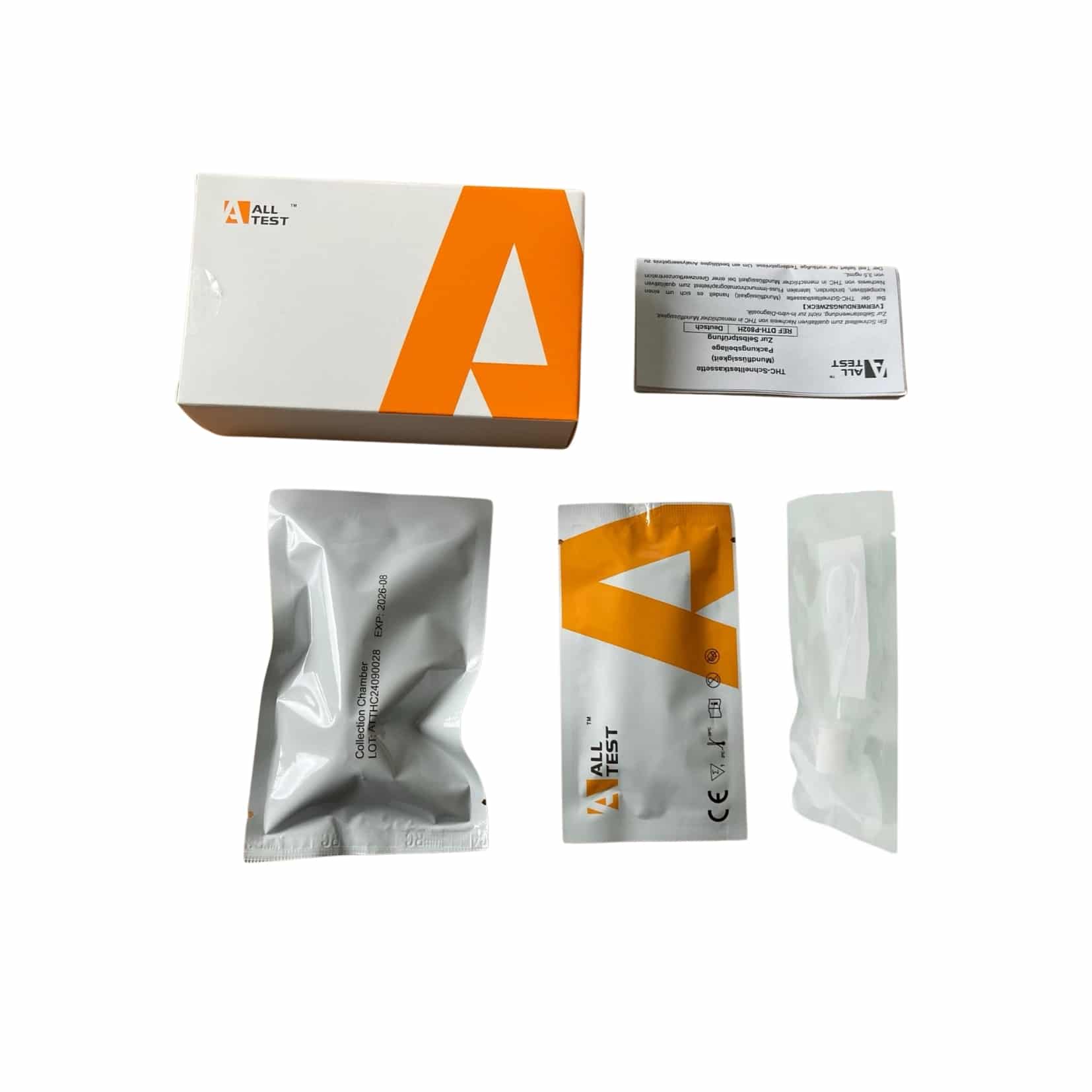 AllTest THC Rapid Test 3.5 ng/ml - Marihuana Saliva Test for Self-Monitoring - Cannabis Oral Fluid Test for Driving Fitness