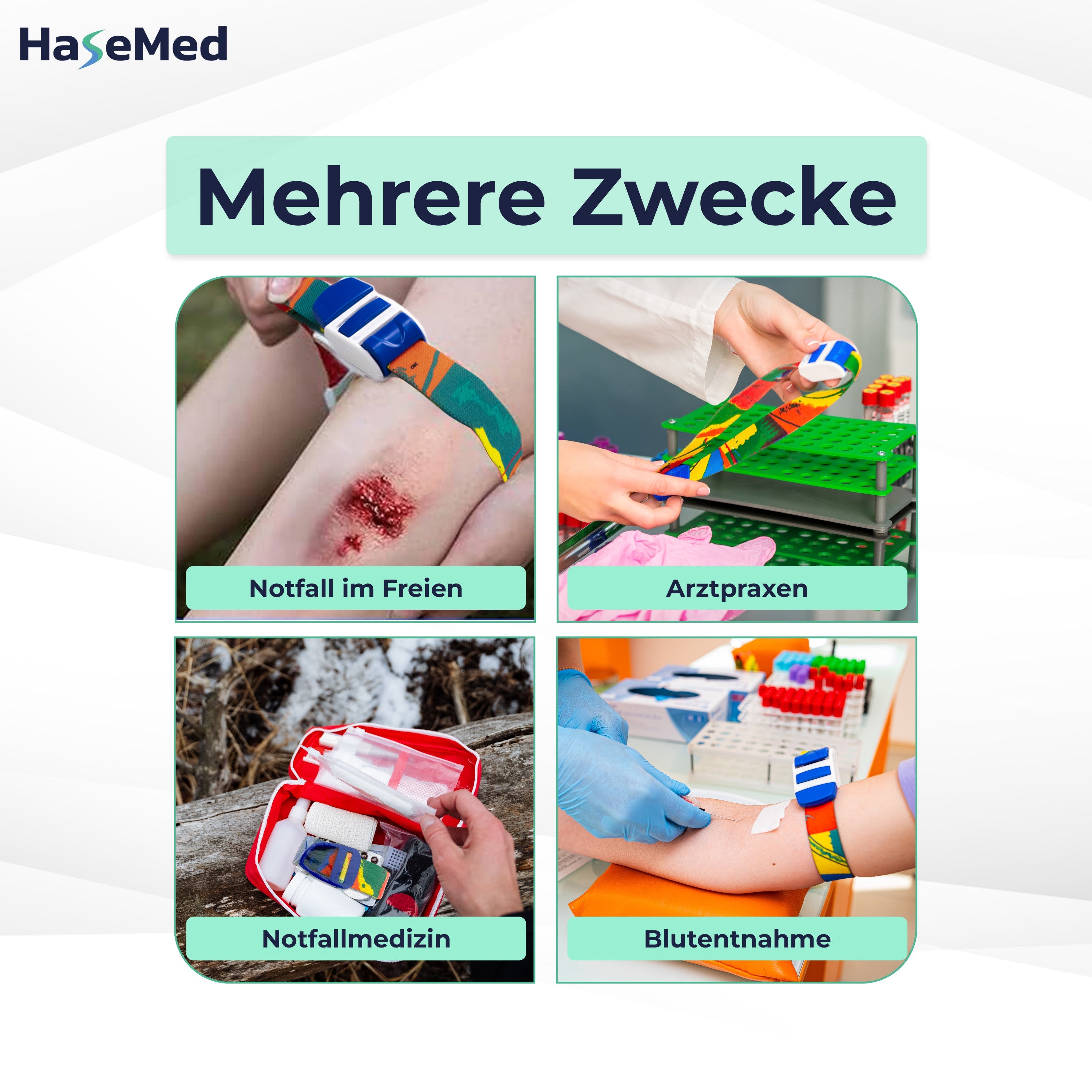 Laccio emostatico HaseMed, colorato